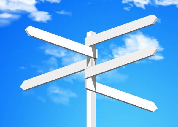 分岐点を表すイメージ図