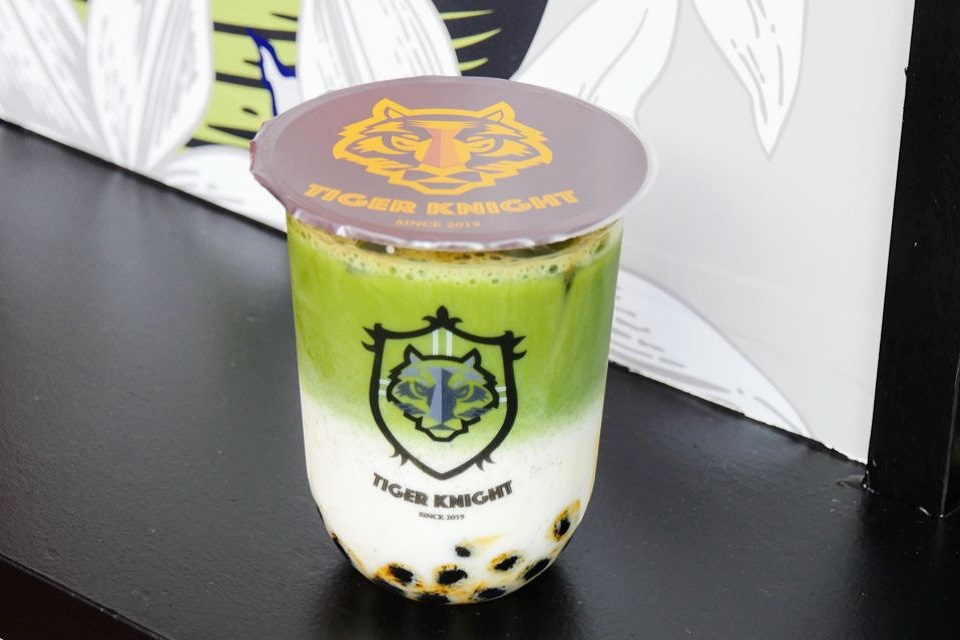 f:id:tentsu_media:20191028132757j:plain タイガー抹茶ミルク 550円