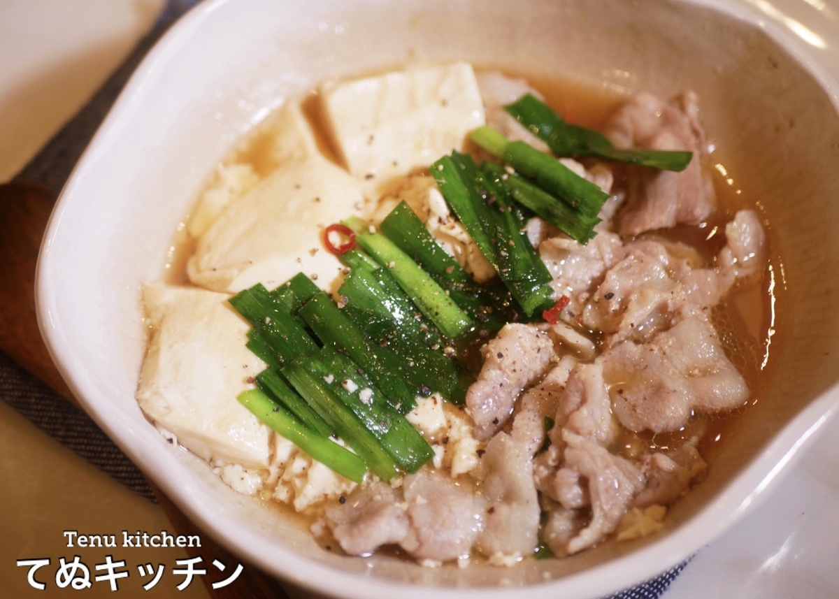 レンジだけで完成する『もつ鍋風肉豆腐』がハンパない美味しさ!!!ご飯