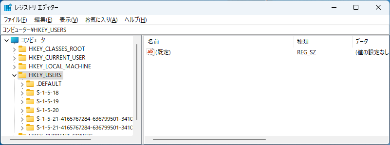 新規ユーザー作成時に、指定のレジストリキーと値を設定しておきたい
