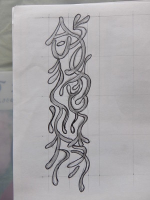 木版画の下絵の画像