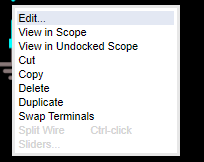 電圧計の編集画面を開く