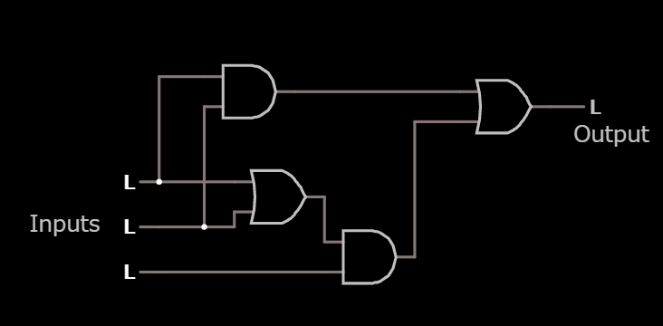 多数決回路の図