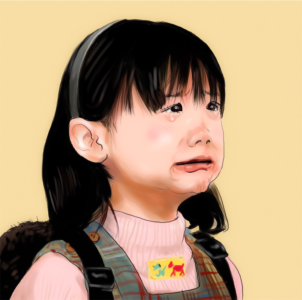 似顔絵 昔の 芦田愛菜さん てらりんのイラにが炒め