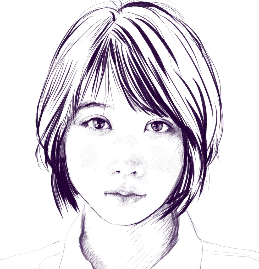 似顔絵 松本穂香さん てらりんのイラにが炒め