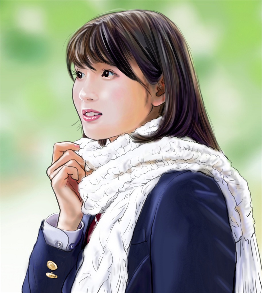 似顔絵 井上小百合さん てらりんのイラにが炒め
