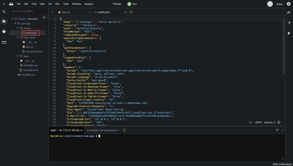 Aws Lambda で遊ぼう 第2話 Aws Samといっしょ たーせる日記