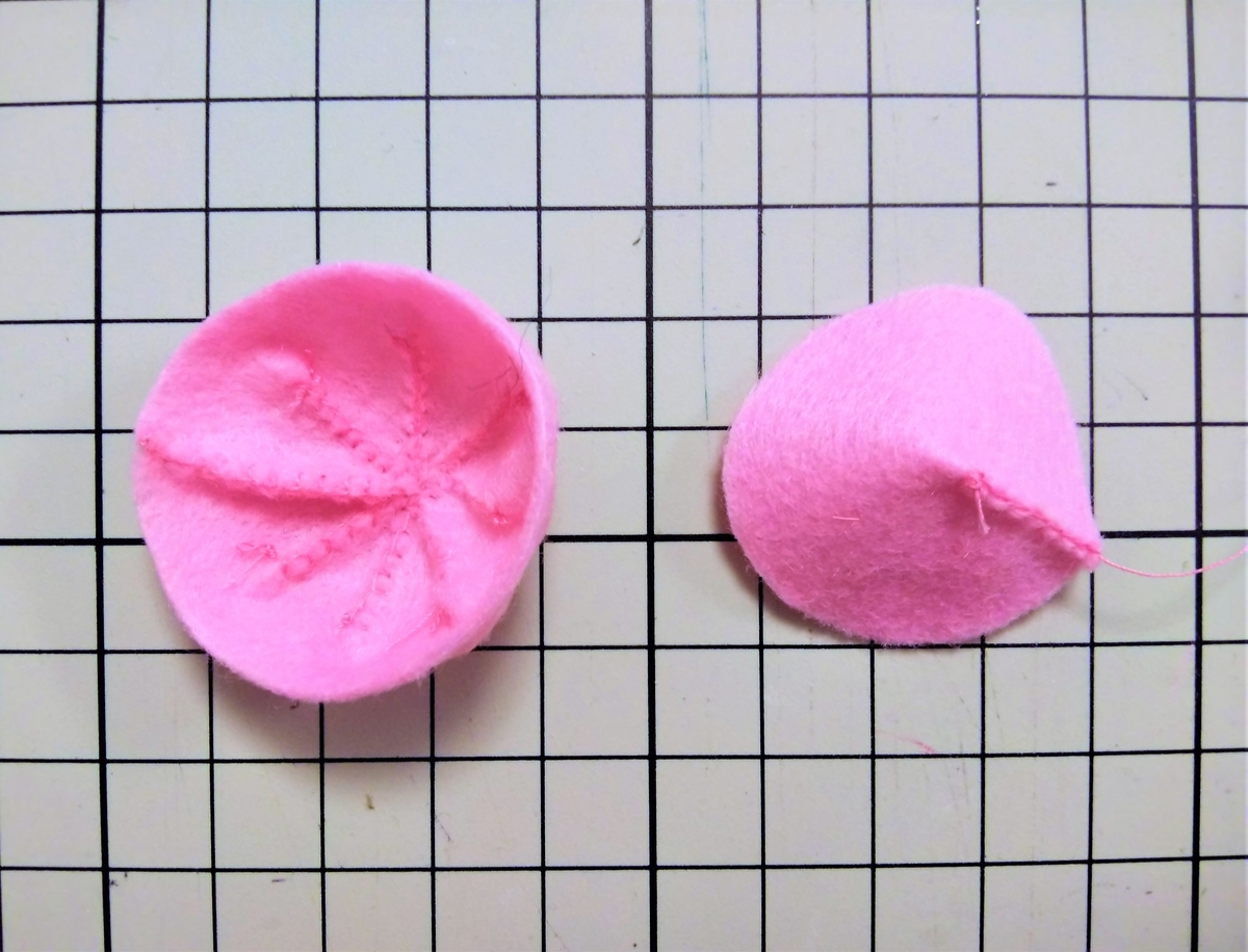 型紙⑯と型紙⑰を合わせていく