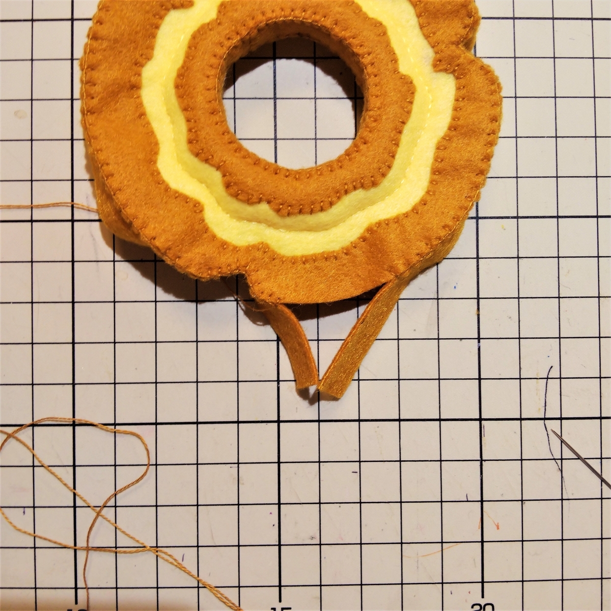 側面の縫い方② 最後4㎝くらいまで縫う