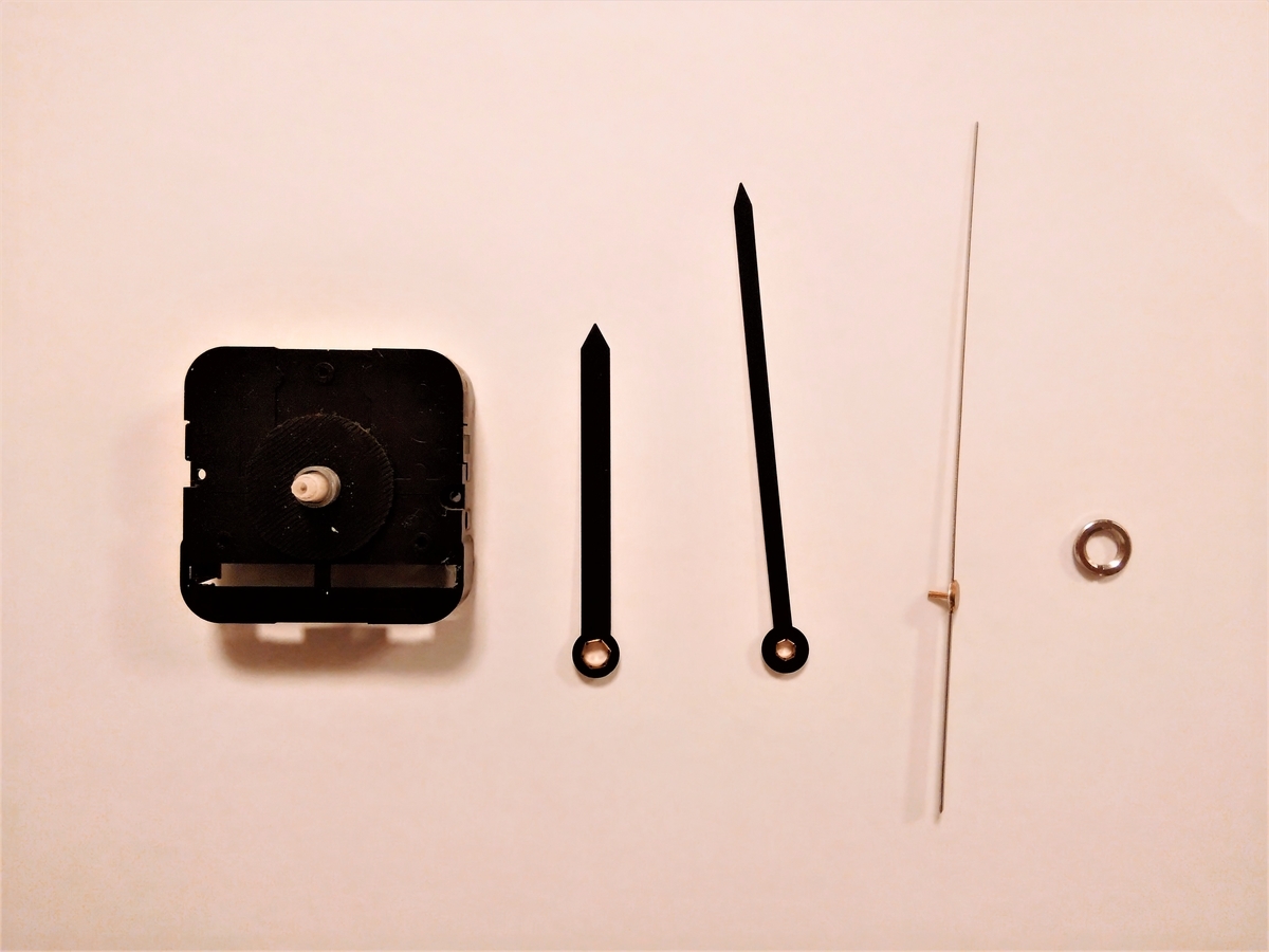 プラバン時計②　本体と針のみ使用