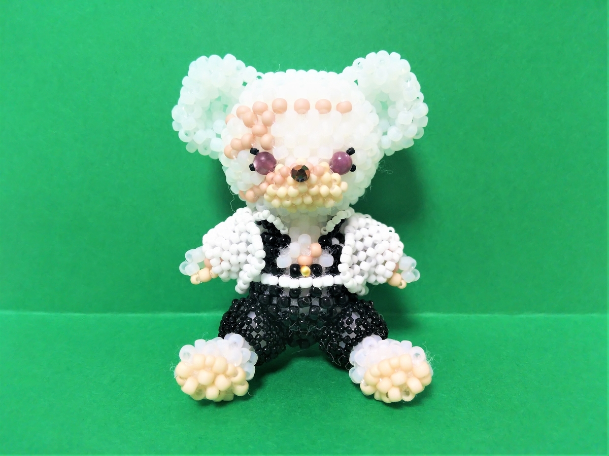 品質検査済 鬼滅ベアビーズモチーフ『不死川実弥』を作ってみた - 照り焼き ぬいぐるみ・マスコット