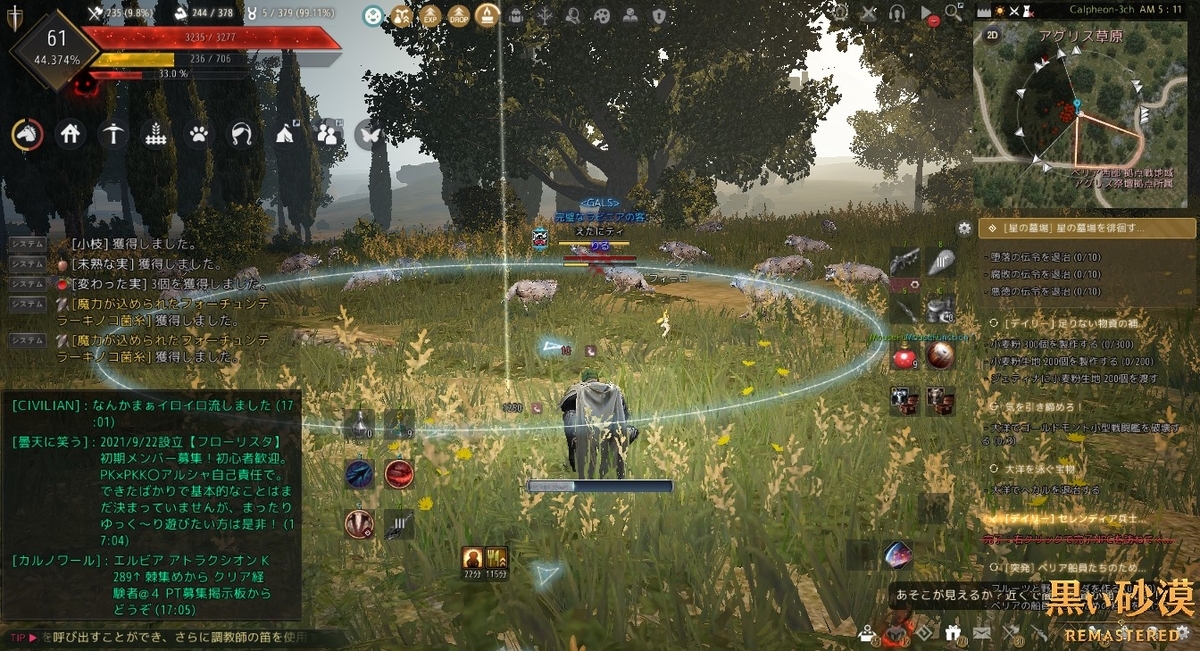 ボス白いオオカミ誘引用トラップ を使ってみました 黒い砂漠 黒い砂漠の永遠 Black Desert