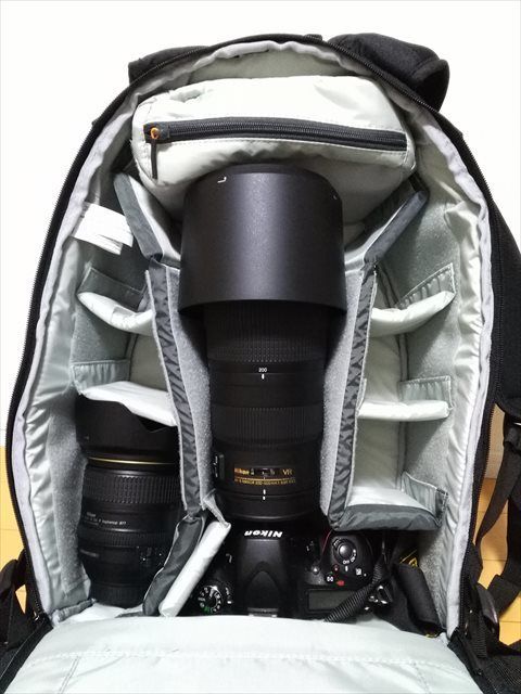 Nikon Af S Nikkor 200 500mm F 5 6e Ed Vr のサイズ感とカメラバック Tabing 旅とカメラ