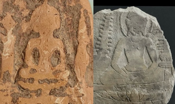 シュリーヴィジャヤ期の塼仏（スラータニー出土） - タイ骨董日記