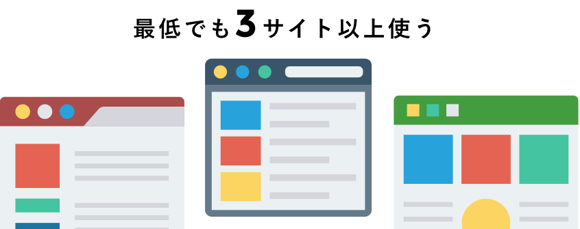 最低でも3つ以上のサイトを使って比較してください。場所や時期によって大きく値段が変わります。