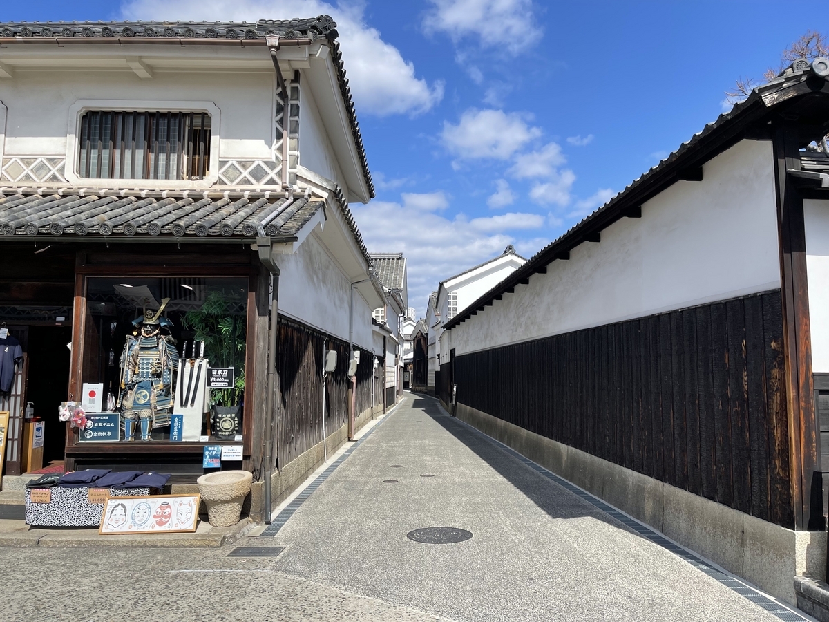 建物の間の路地です。