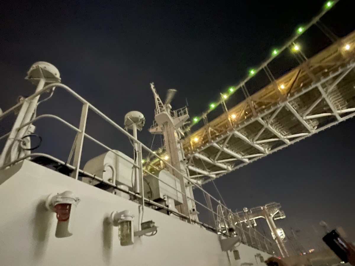 さるびあ丸からの夜景 レインボーブリッジ