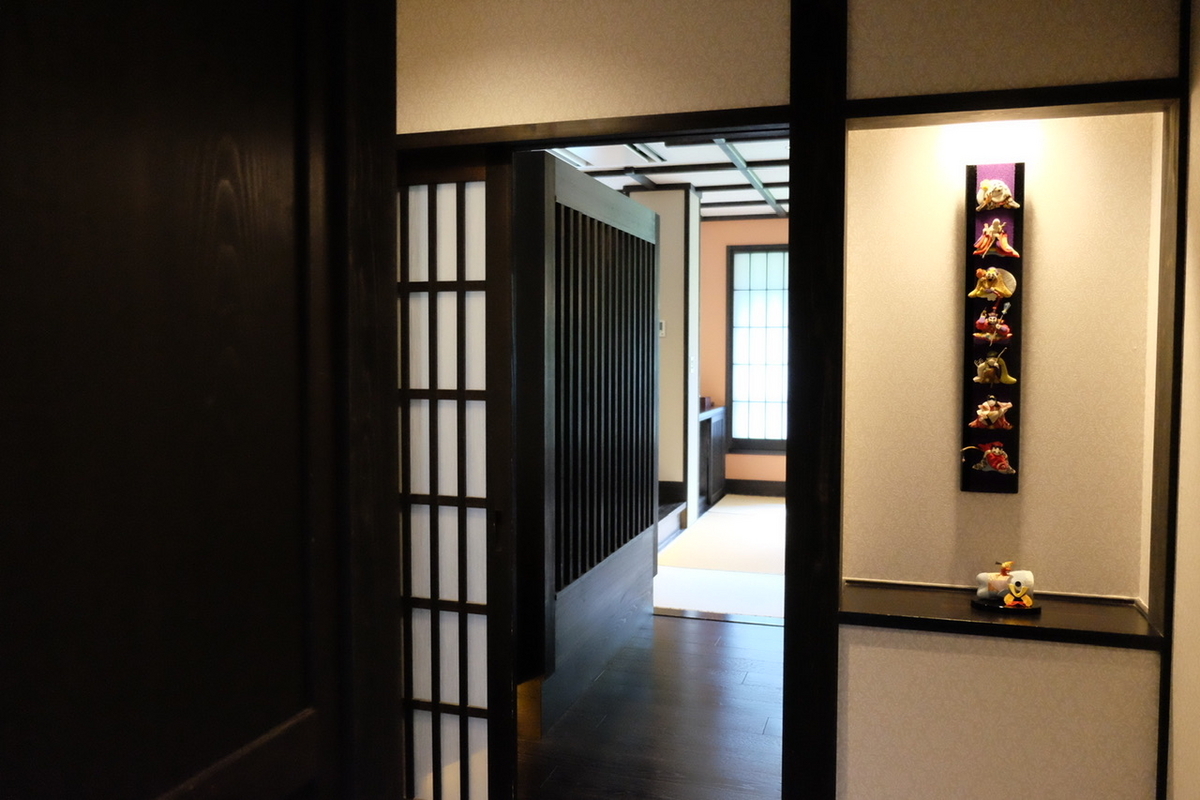 黒川温泉　やまびこ旅館　入り口からの様子