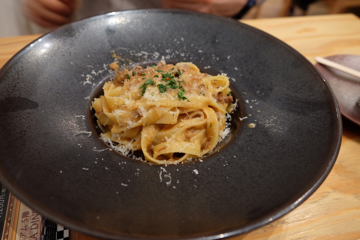 角川武蔵野ミュージアムのパスタランチ