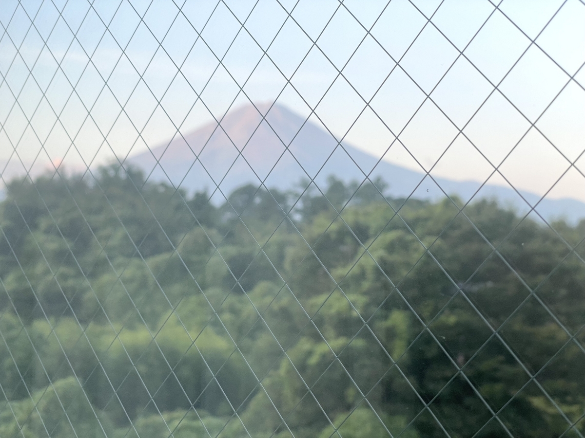 東横イン河口湖大橋 部屋から富士山