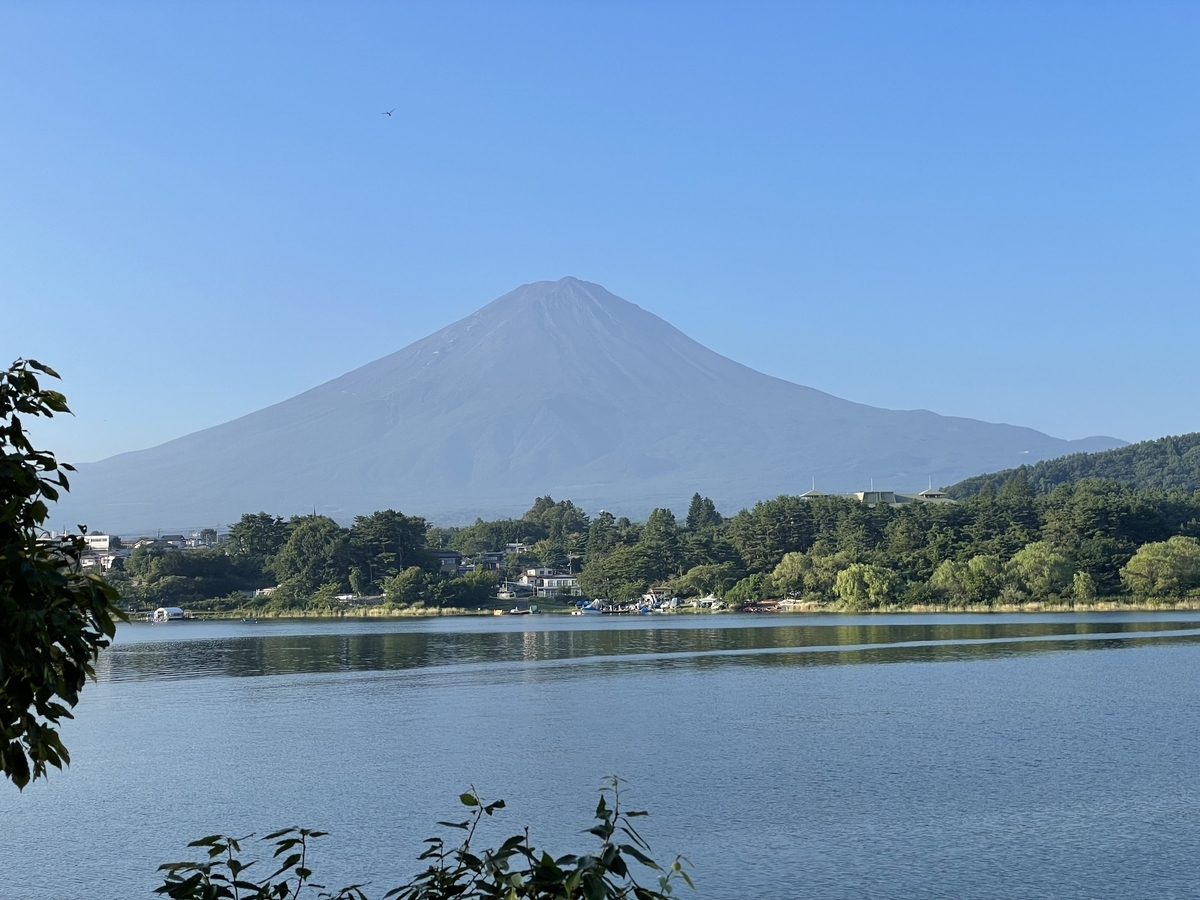 河口湖 富士山サイクリング