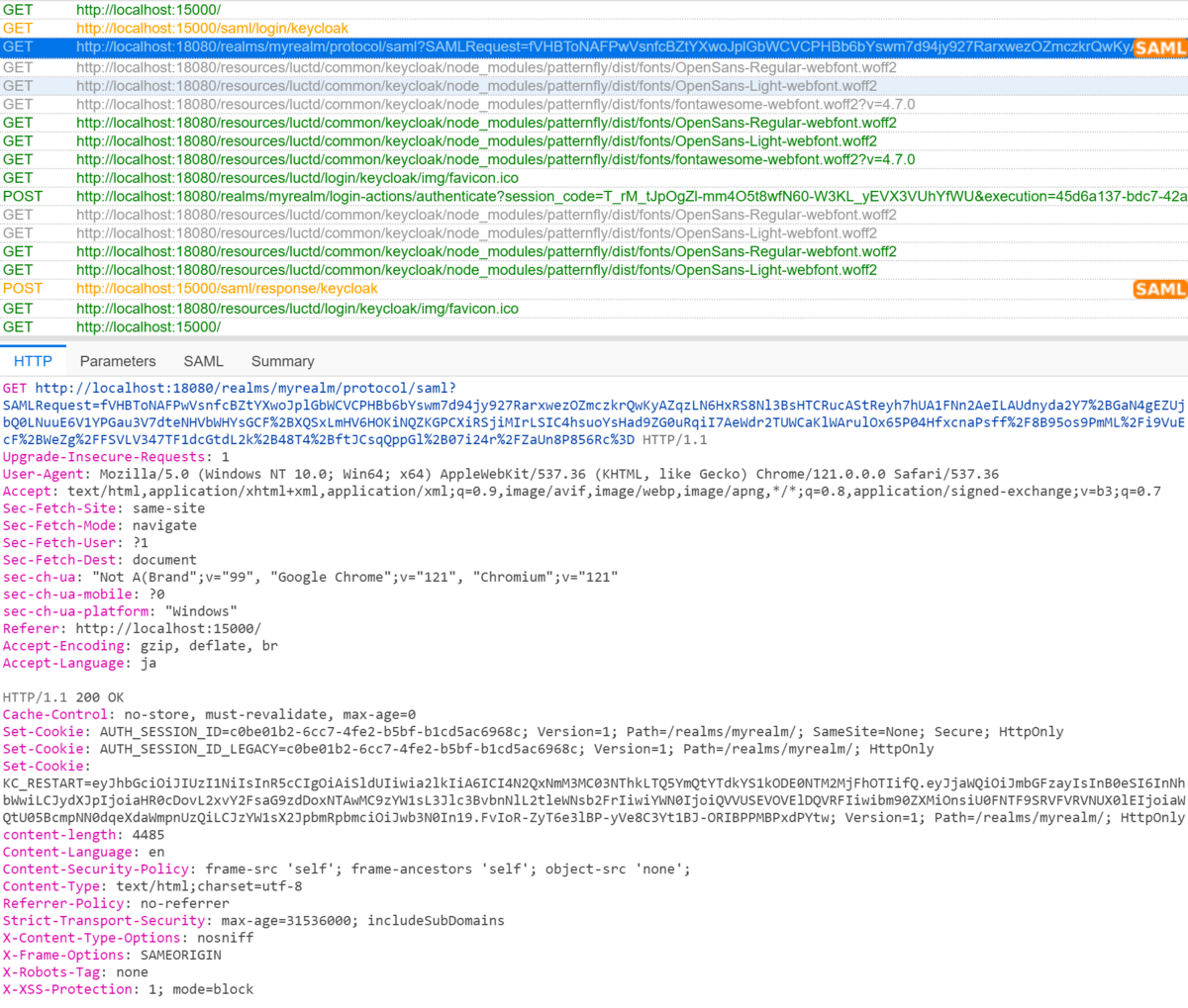 Python + Flask + pysaml2 でSP、KeycloakでIdPを構築し、SAML2 の SPinitiated フローで