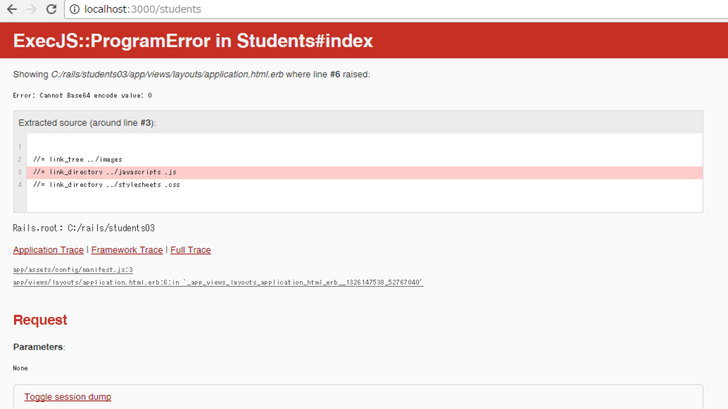 Ruby on Rails5 Error Cannot Base64 encode value 0 196Log