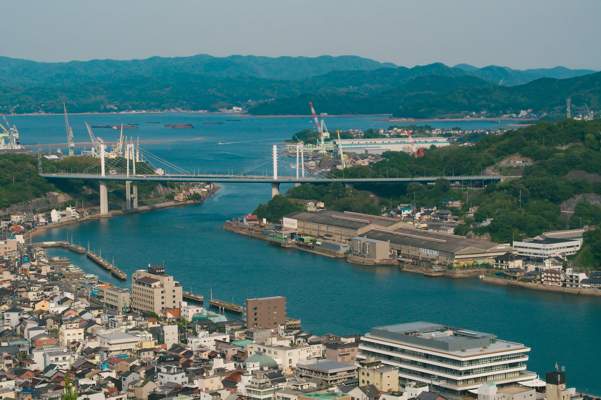 川のようだった尾道水道が大きくひらけていく。