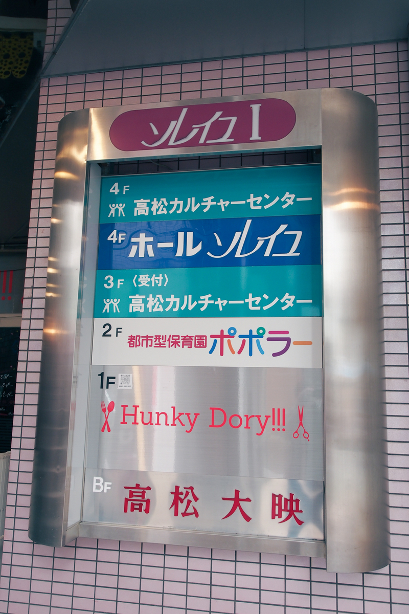 味わいのあるフロア案内の看板