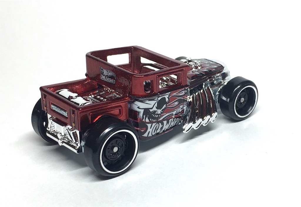ホットウィール　ボーンシェイカー　おかけん ホットウィール ボーンシェイカー レッド 1:24