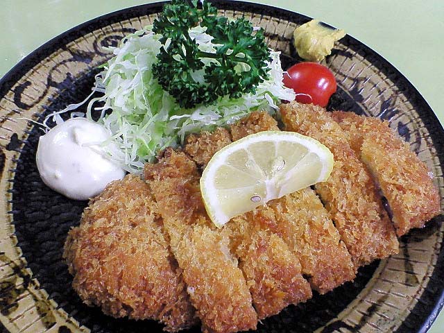 鹿児島産の黒豚とんかつ（５００円）