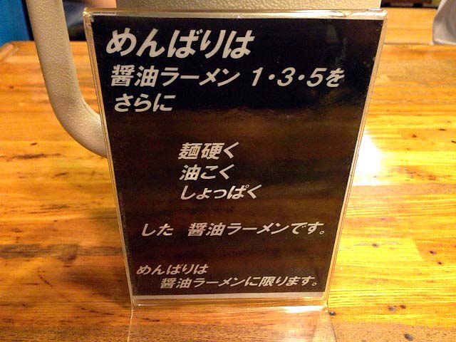 ちなみに1･3･5を上回る「めんばり」なるメニューもあり