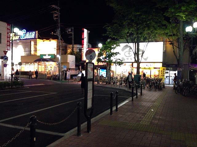 駅前とはいえ休日の21時前だからか閑散とした雰囲気