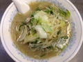 [桜木町][日ノ出町][ラーメン][餃子]野菜タップリ、ラードとニンニクがしっかり効いたアツアツのタンメン