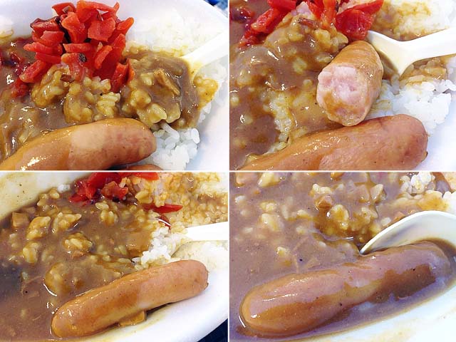 神宮球場「麺や秀雄」のウインナーカレーライス