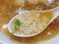 [新橋][ラーメン]ごはんの山を切り崩して何気ない表情のまま口に運ぶもよし