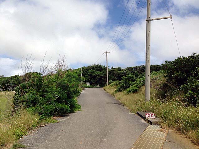 ちょっとした坂道を登ります