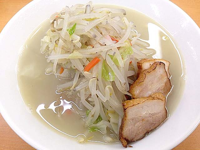 御徒町で人気の塩ラーメン専門店「富白」の鶏ぶた塩タンメン