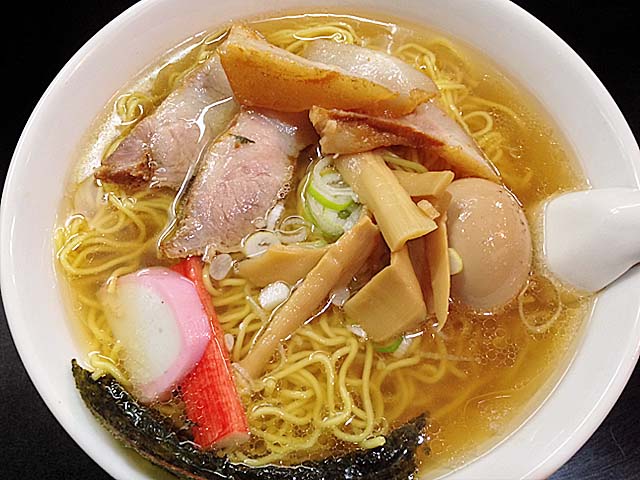 スッポン・ホタテ貝柱の塩＠四谷三丁目 一条流がんこラーメン総本家