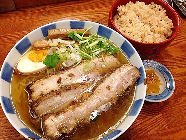 和風柚子焼豚柳麺＆茶飯＠有楽町「麺屋ひょっとこ」