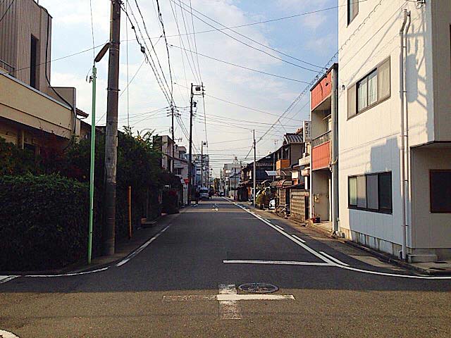 どこか落ち着いた町並みのお店周辺＠名古屋「好来道場」