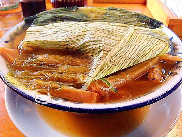 名古屋「好来道場」の寿竹快老乗せ（チャーシューメンマラーメントロロ昆布乗せ）