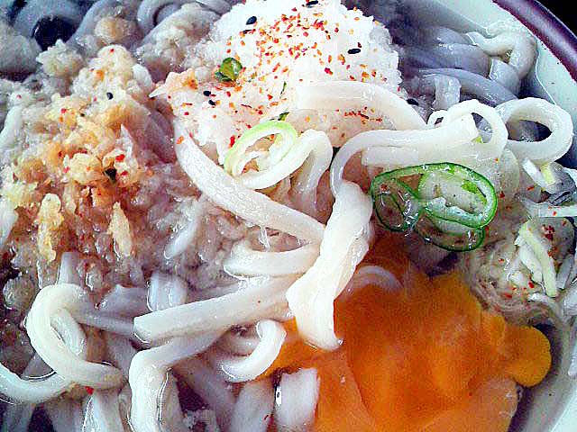 池袋西武屋上の老舗「かるかや」のおろしうどん＠2008年9月頃