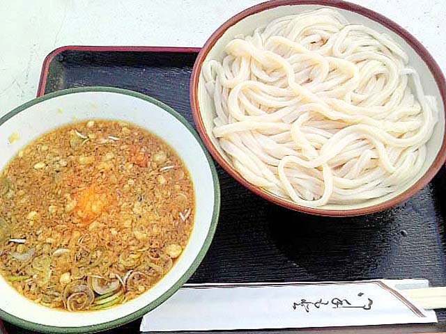 池袋西武屋上の讃岐うどん屋「かるかや」の釜揚げうどん＠2008年9月頃