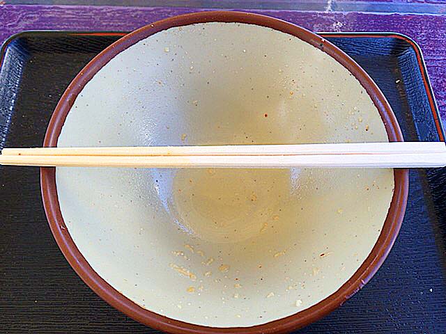 西武池袋本店屋上「かるかや」の讃岐うどん完食