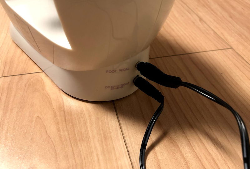 フットペダル接続