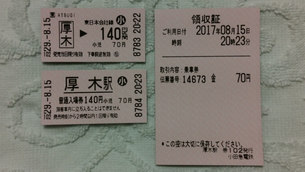 No.87 JR東日本・小田急電鉄 厚木駅 乗車券・入場券 - きっぷ