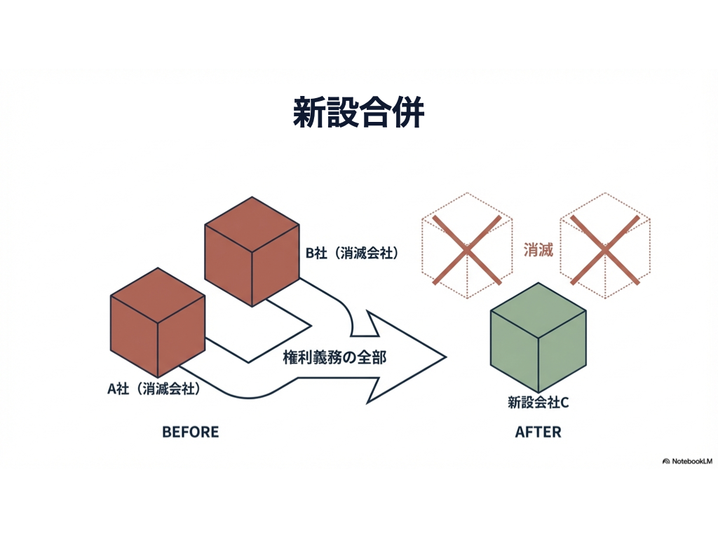 会社法の組織再編を攻略。合併・分割・株式交換・移転・交付の違いを図解で整理 - 今日は日本の片隅で