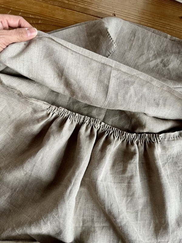 縫い合わせたところ