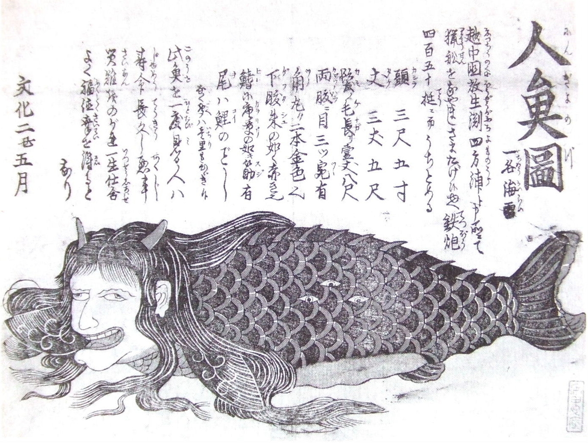 人魚図 一名海雷 仮想空間